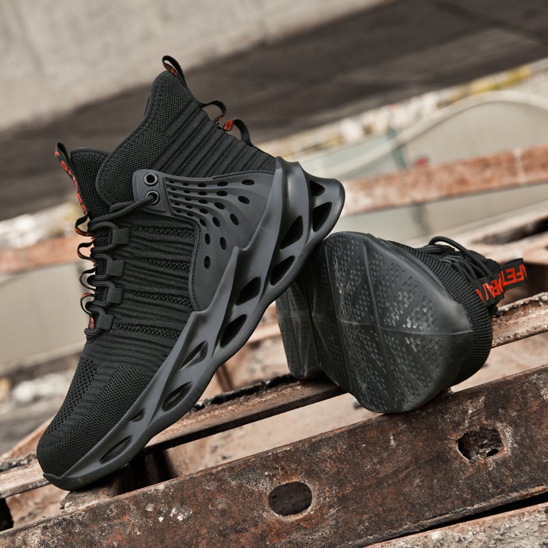 2025 Autumn New Anti-Smashing And Anti-Piercing Lightweight Work Insulation Breathable Good-Looking Steel Plate Steel Head Construction Site Labor Protection Men'S Shoes - Image 5